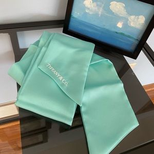 Tiffany & Co Silk Belt in Tiffany Blue